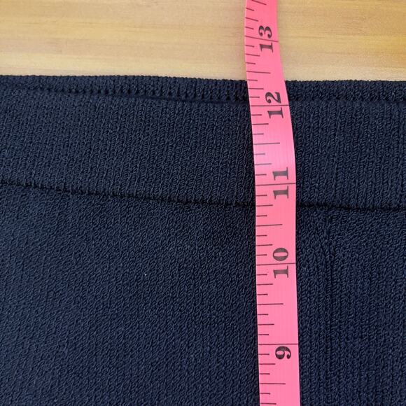 St. John Collection Santana Knit Wide Leg Hight Waist Black Wool Pants Size 4 - Picture 14 of 14